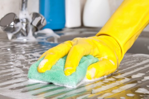 Deep cleaning carpets in a local Richmond business setting