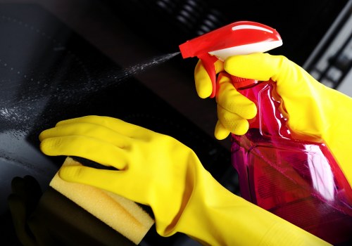 Customer service document and cleaning equipment for a scheduled visit